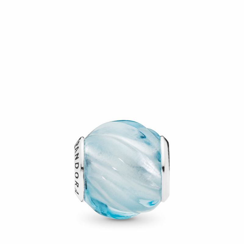 Pandora Blue Ripples Charm NZ, Sterling Silver (164527-LYC)